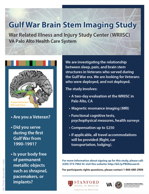 Gulf War Brain Stem Imaging Study